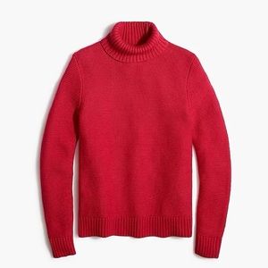 J. Crew Factory Classic Turtleneck Sweater- Bright Rose- size Small- NWT
